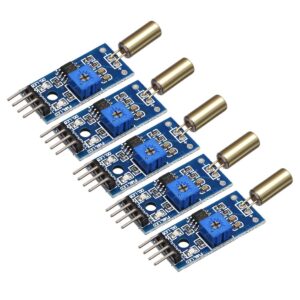 uxcell angle sensor module sw-520d golden ball switch tilt sensor module for arduino 5pcs