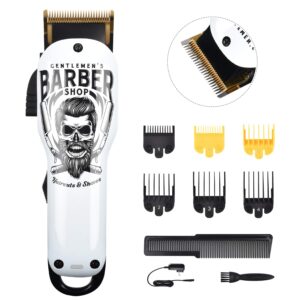 bestbomg updated professional hair clippers cordless hair haircut kit rechargeable 2000mah hair beard trimmer haircut grooming kit with 6 guide combs & for men/father/husband/boyfriend