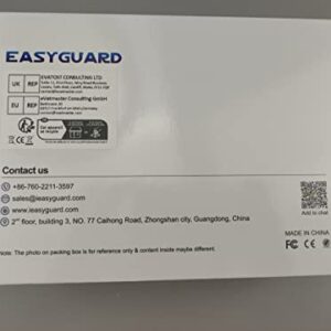 EASYGUARD EC204 2 Way car Alarm System with PKE Passive keyless Entry, Rechargeable LCD Pager Display & Remote Trunk Release, Shock Warning DC12V