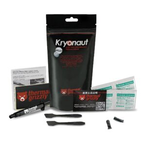 thermal grizzly kryonaut thermal grease - 5,55 gram set + 2x extra spatula & 2x cleaning pads