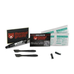 Thermal Grizzly Kryonaut Thermal Grease - 5,55 Gram Set + 2X Extra Spatula & 2X Cleaning Pads