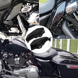 PBYMT Mid Frame Air Deflector Compatible for Harley Touring Road King Street Electra Glide 2009-2024 (Vivid Gloss Black)