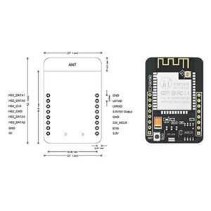 Bestol Tech 1pc ESP32-CAM Module ESP32 Serial to ESP32 CAM Development Board 5V with OV2640 Camera Module