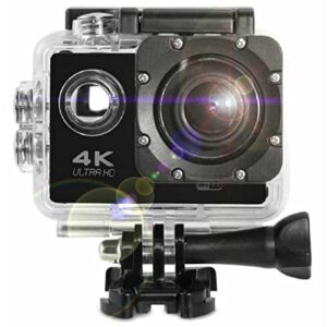 gli pro 4k hd action camera w/driving mode/slow motion w/sports attachments supports up to 64 gb micro sd card (not included) with wifi