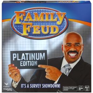 spin master family feud platinum edition, family party board game, for families adults and kids ages 8 and up