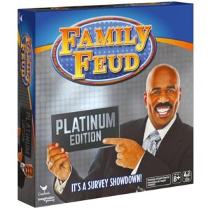 Spin Master Family Feud Platinum Edition, Family Party Board Game, for Families Adults and Kids Ages 8 and up