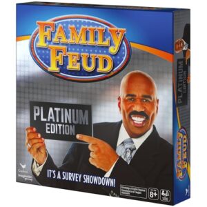 Spin Master Family Feud Platinum Edition, Family Party Board Game, for Families Adults and Kids Ages 8 and up