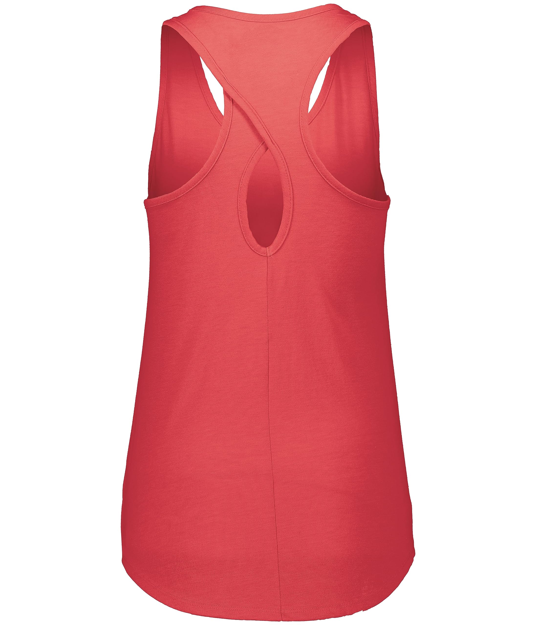 Augusta Sportswear Womens Lux Tri-Blend Tank, Red Heather, XL