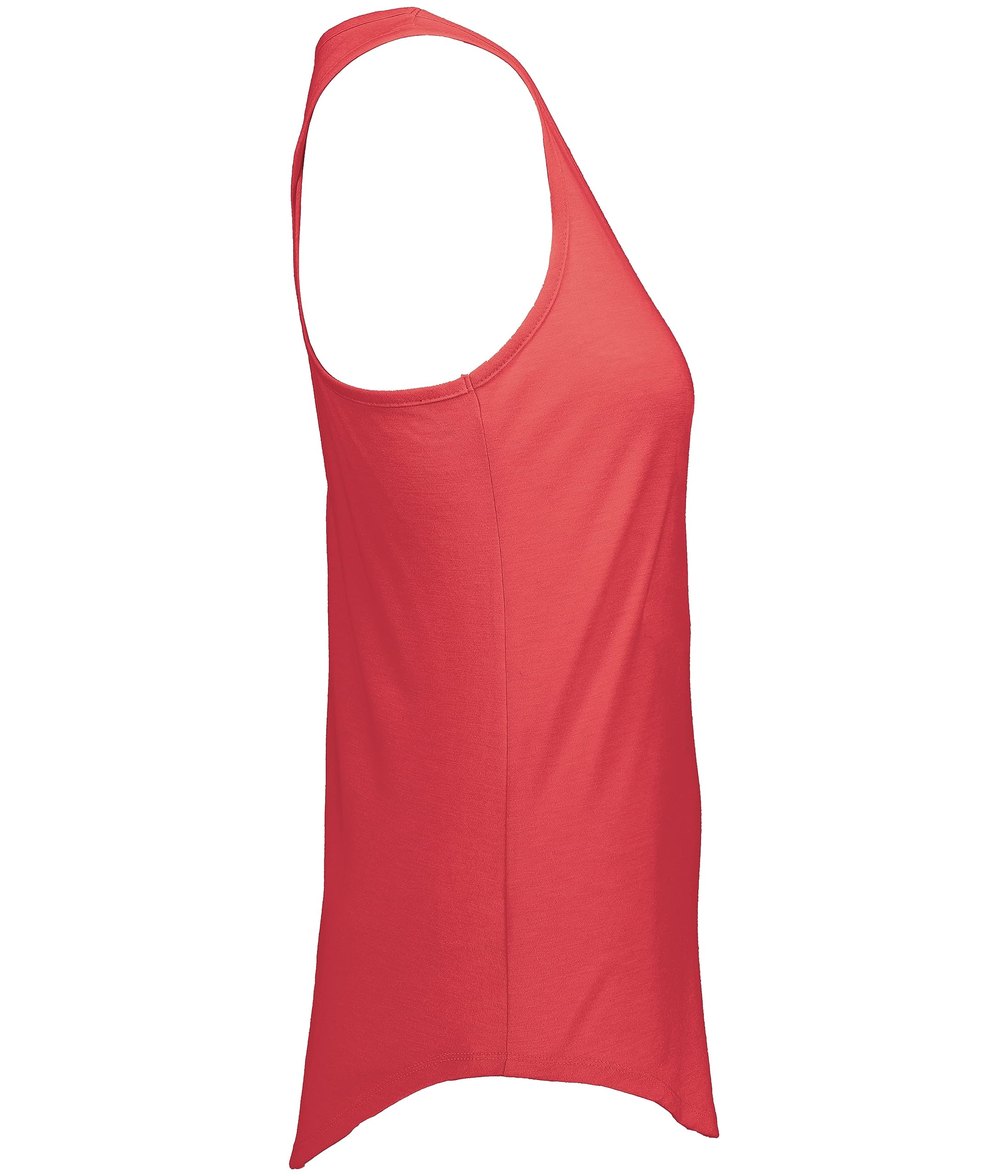 Augusta Sportswear Womens Lux Tri-Blend Tank, Red Heather, XL