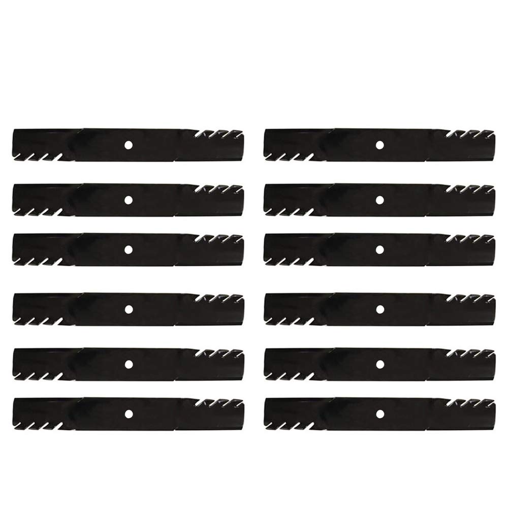 RAParts 12PK Fits Gator High Lift Mulching Blades for 60" Fits Toro, Fits Exmark 20 1/2" x 5/8"