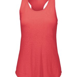 Augusta Sportswear Womens Lux Tri-Blend Tank, Red Heather, XL