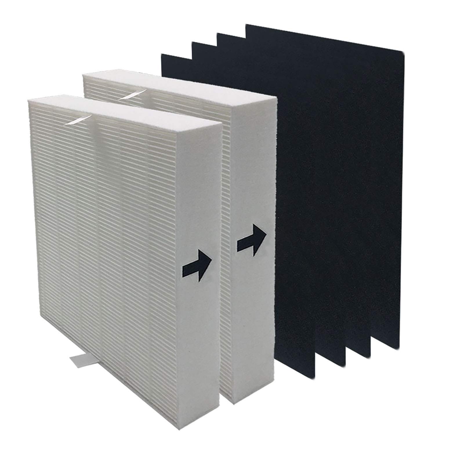 PUREBURG HPA100 True HEPA Replacement Filter Set Compatible with Honeywell HPA090 HPA094 HPA100 HPA104 HPA105 HPA106 Console Series Air Purifiers, Part Number HRF-R1 HRF-AP1 HRF-ARVP100