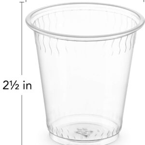 PLASTICPRO 3 Oz Disposable Plastic Clear Drinking Cups [2400 Count]