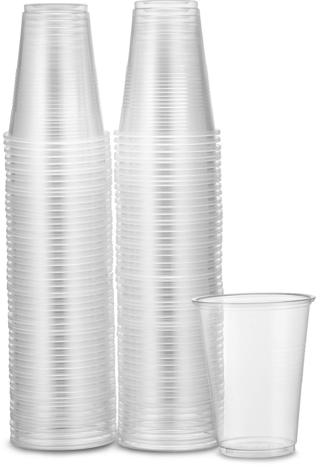 PLASTICPRO 7 oz Clear Plastic Disposable Drinking Cups [300 count]