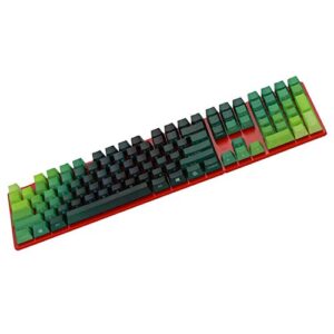 104 Keys Side-Printed PBT Keycaps Gradient Color Dyeing Sublimation OEM Profile for Cherry MX Gaming Mechanical Keyboard DIY Replacement (Blue)