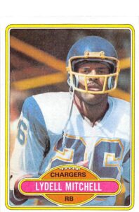 1980 topps #460 lydell mitchell san diego chargers nfl football card nm-mt