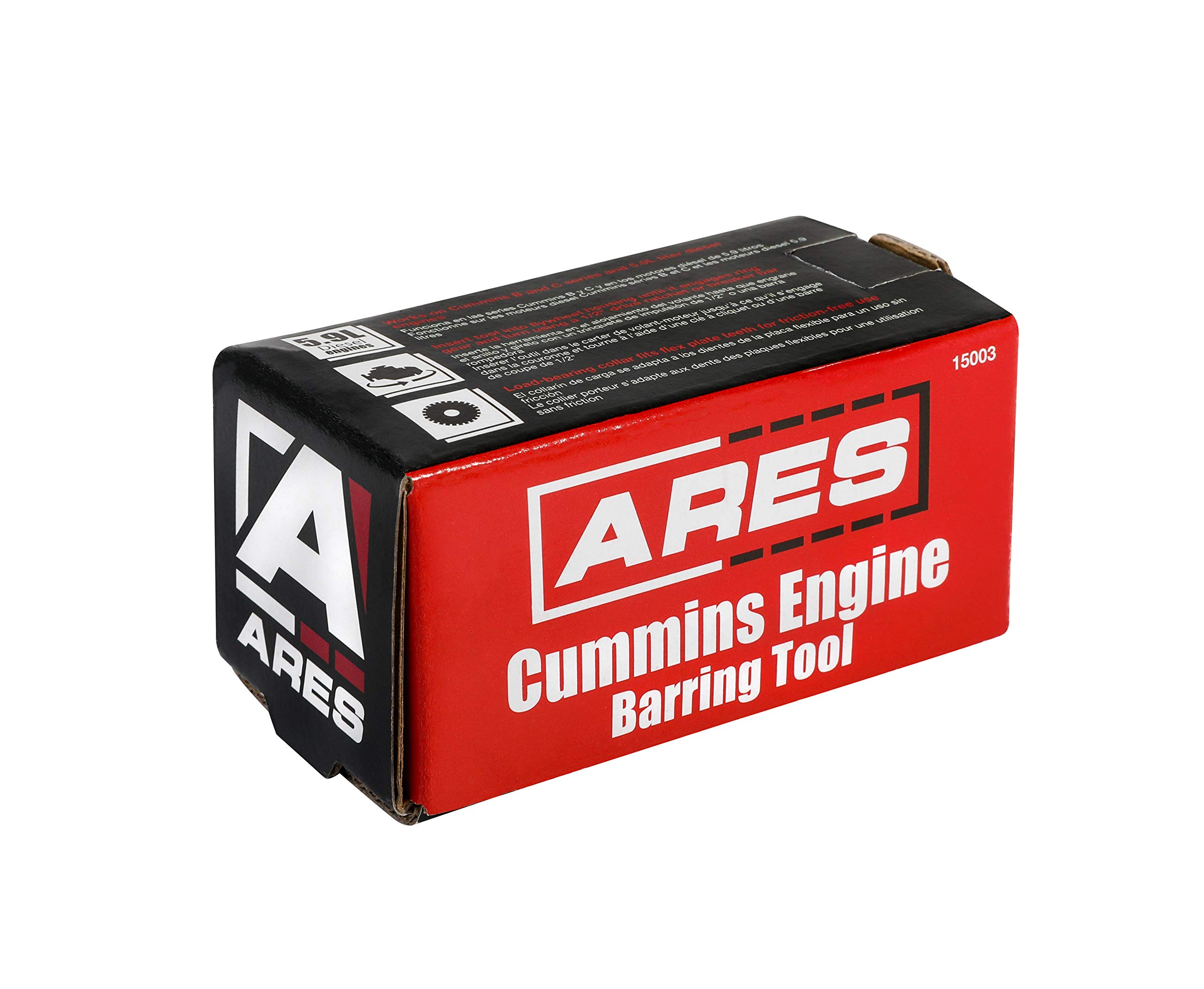 ARES 15003 - Engine Barring Tool for Cummins - Makes Engine Rotation Easy - Use with Cummins B and C Series Diesel Engines and Use with Dodge Pickup 5.9-Liter Diesel Engines