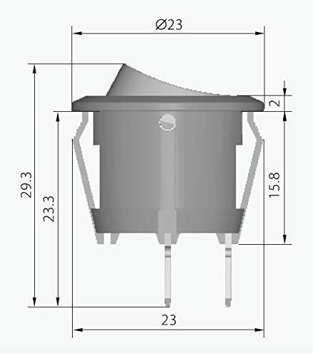 HQRP On Off Power Switch Compatible with Craftsman 830996 113177765 H-440003992 Upright Vacuum Cleaner