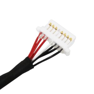 Zahara DC in Power Jack with Cable Replacement for Dell Inspiron 17 7773 7778 7779 P30E001 2-in-1 6VV22 Inspiron 15 7570 7573 P70F001 7569 7579 P58F001 2-in-1 450.08504.0011 0ND3N8 450.08504.0012