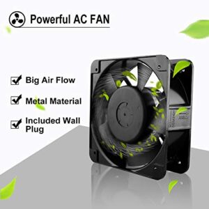 Wathai AC High Airflow Fan 15050 150mm x 50mm 6 inch 110V 120V Cooling Ventilation Exhaust Cooling Fan