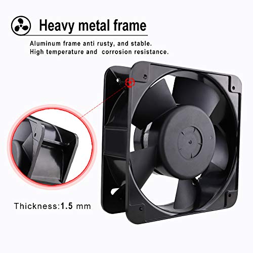 Wathai AC High Airflow Fan 15050 150mm x 50mm 6 inch 110V 120V Cooling Ventilation Exhaust Cooling Fan