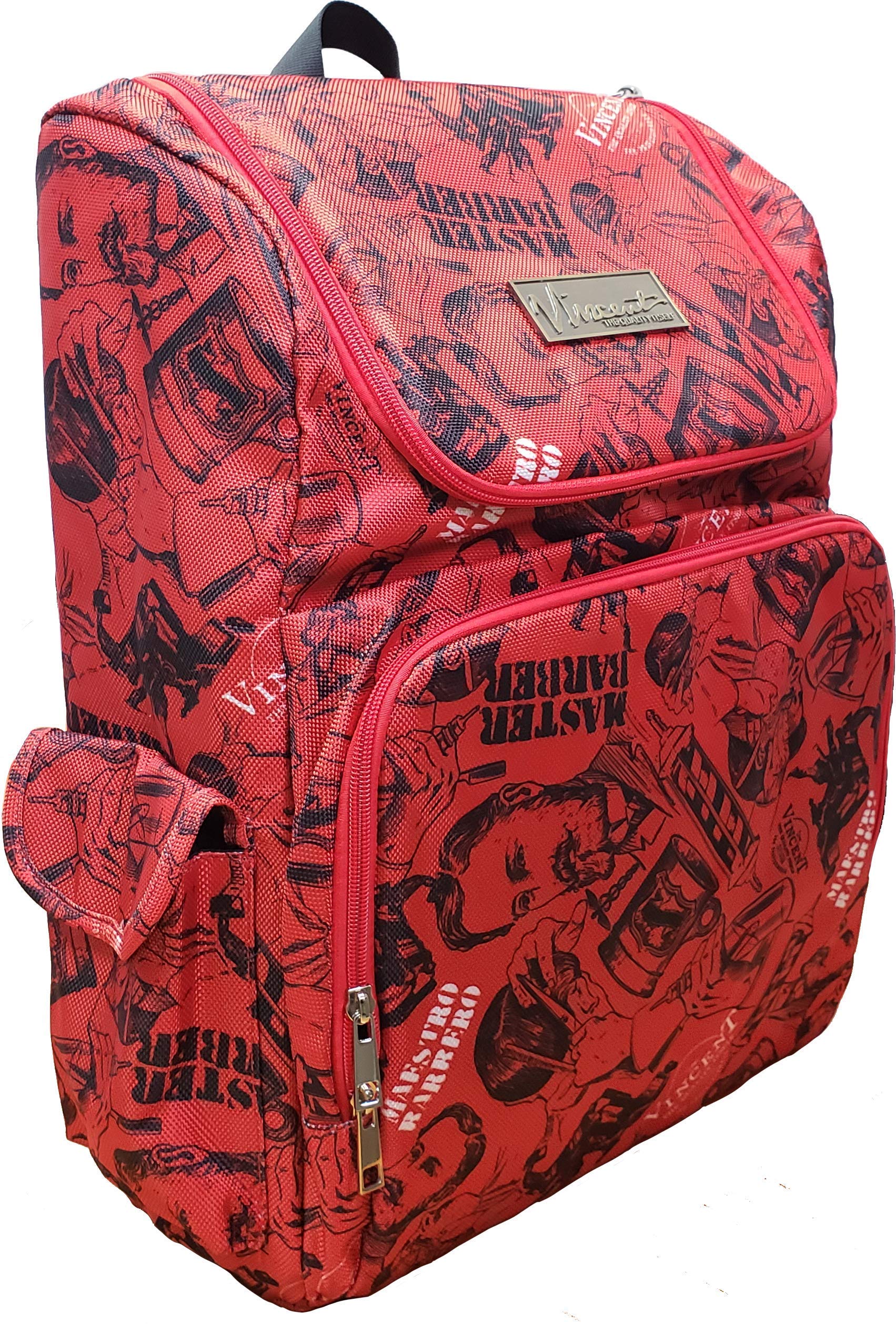 Vincent Master Backpack Travel Stylist Barber Bag (Red)