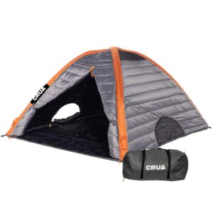 crua culla maxx temperature regulating inner tent - keeps you warm in the winter and cool in the summer - fits in most tents and camp cots