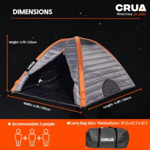 Crua Culla Maxx Temperature Regulating Inner Tent - Keeps You Warm in The Winter and Cool in The Summer - Fits in Most Tents and Camp cots