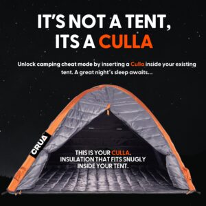 Crua Culla Maxx Temperature Regulating Inner Tent - Keeps You Warm in The Winter and Cool in The Summer - Fits in Most Tents and Camp cots