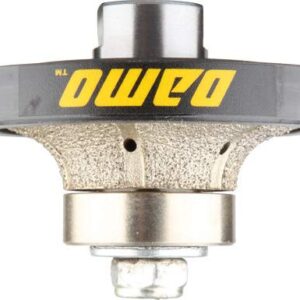 DAMO 1/2 inch Demi Bullnose Half Bullnose Roundover Medium Diamond Hand Profiler Router Bit Profile Wheel with 5/8-11 Thread for Granite Concrete Marble Countertop Edge …