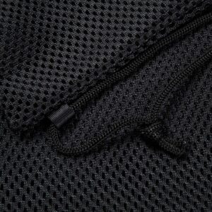 Frienda Mesh Drawstring Backpack Bag Multifunction Mesh Bag for Swimming, Gym, Clothes (Black)