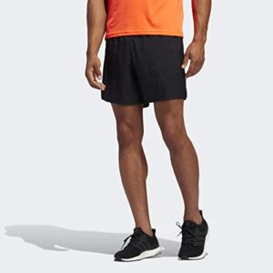 adidas men's own the run cooler shorts, black, large