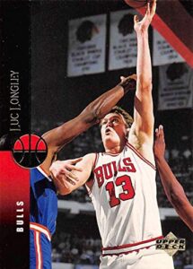 1994-95 upper deck basketball #72 luc longley chicago bulls official nba trading card from ud