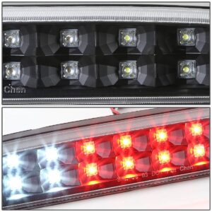 Replacement for Ford F-250 F-350 F-450 F-550 Super Duty 1999-2016 /Ford Ranger 1993-2011 Clear Lens Black Housing Tail High Mount 3rd Third Brake Light Cargo Lamp Waterproof