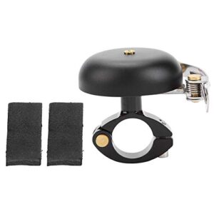 Brass Bell, Anodized Bike Warning Crisp for Mountain & Road Bikes Cycling Horn Accessory(Black)