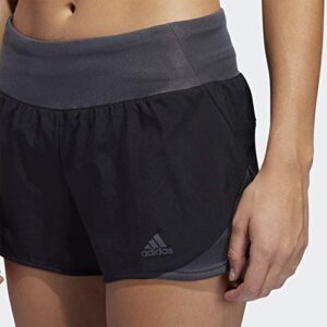 adidas men's Run It Short Black X-Small 3"