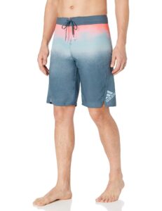 adidas men's fading tech board short legacy blue 36"