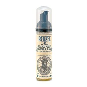 reuzel wood and spice beard foam, deodorizes beard, 2.36 oz