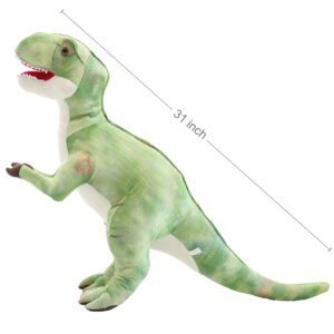 Levenkeness Large T-Rex Plush,Giant Tyrannosaurus Rex Dinosaur Stuffed Animal Toys Gifts for Kids,Christmas 31"