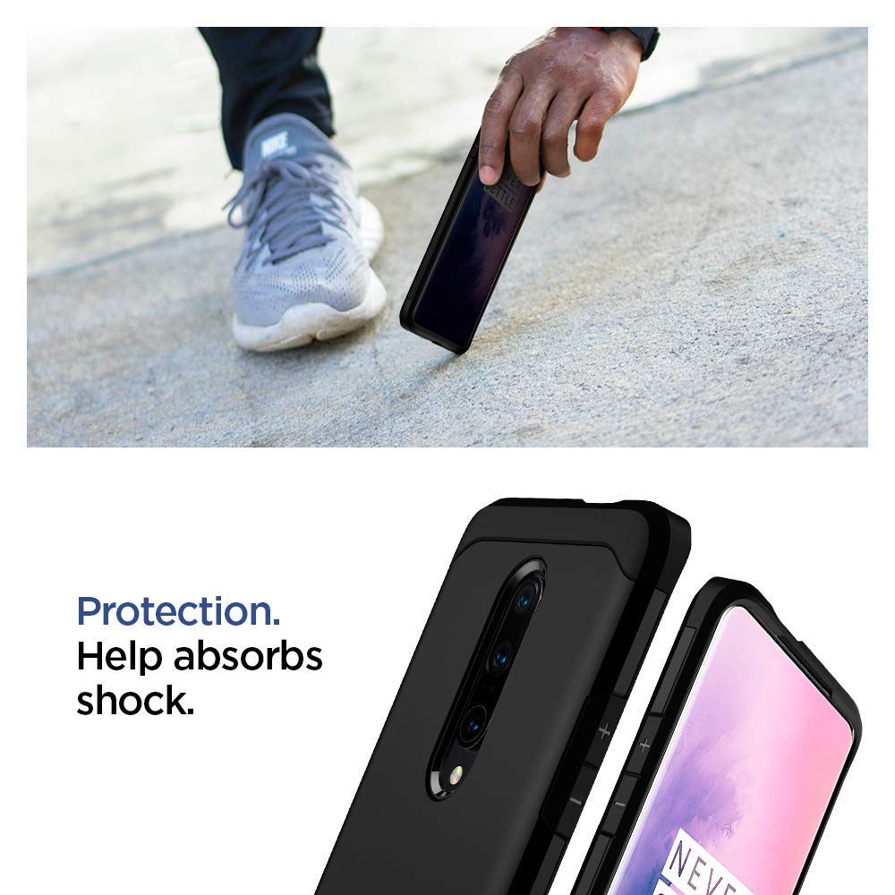 Spigen Tough Armor Designed for OnePlus 7 Pro Case (2019) - Black