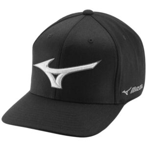 Mizuno Diamond Snapback Hat, Black, OSFM