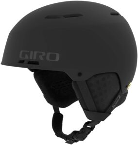 giro emerge spherical ski helmet - snowboard helmet for men, women & youth - matte black - size m (55.5-59cm)