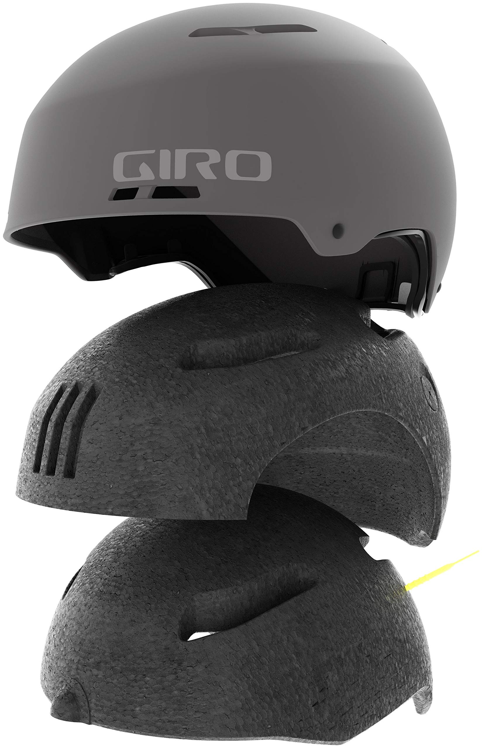 Giro Emerge Spherical Ski Helmet - Snowboard Helmet for Men, Women & Youth - Matte Black - Size M (55.5-59cm)