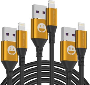 iphone charger 10 ft,3-pack extra long lightning cable [apple mfi certified] iphone charger cord 10 foot fast charging for iphone 13 12 11 pro max x xs xr/8 plus/7 plus/6/6s plus/5s /5c/ipad mini air