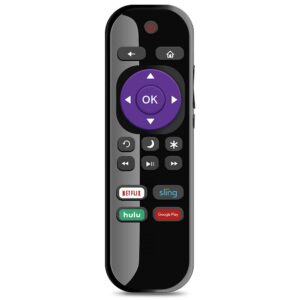 gvirtue ns-rcrus-17 universal remote control replacement for insignia roku tv remote, for all insignia roku smart led tv (model year 2016 2017 2018 2019 2020)