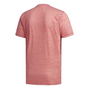 adidas Men's Designed 2 Move Heather Tee Scarlet/White Medium