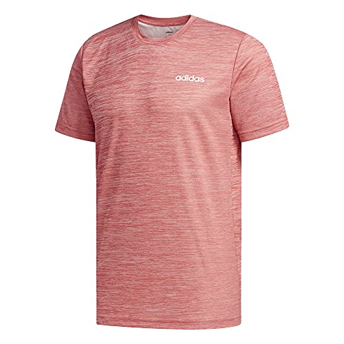 adidas Men's Designed 2 Move Heather Tee Scarlet/White Medium