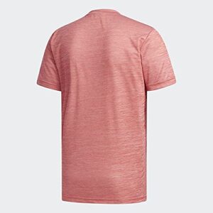 adidas Men's Designed 2 Move Heather Tee Scarlet/White Medium