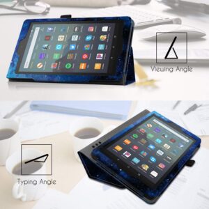 Famavala Folio Case Cover for Previous Version Fire 7 Tablet (9th Generation, 2019 Release) (Blugaxy)