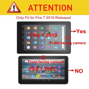 Famavala Folio Case Cover for Previous Version Fire 7 Tablet (9th Generation, 2019 Release) (Blugaxy)